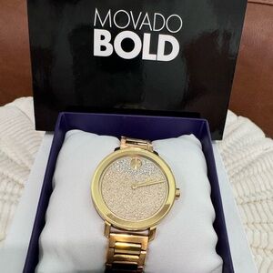 Movado Bold woman’s gold watch